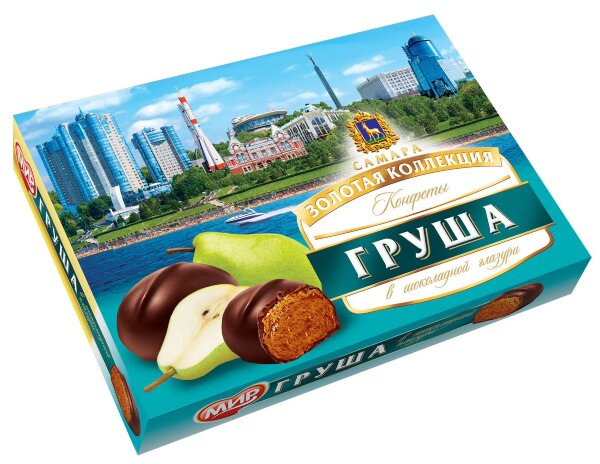 №2 КФ МИР Груша в шоколадной глазури 160г  в Кисловодске